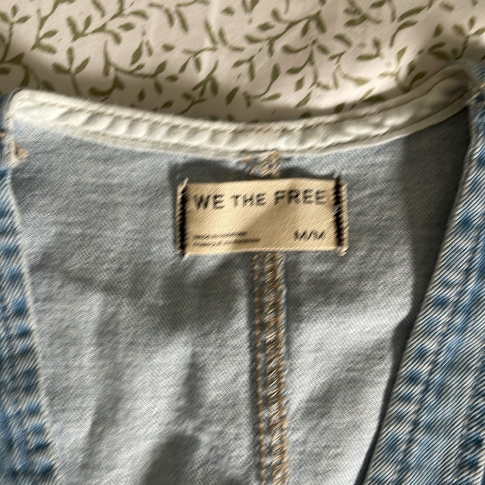 Free People Blue Flare Wide Leg Jeans‼️‼️ - Picture 7 of 8